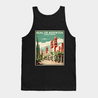 Real de Asientos Aguascalientes Mexico Vintage Tourism Travel Tank Top